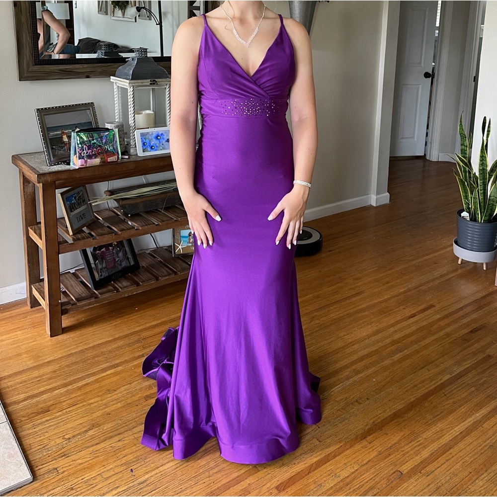 Elegant Purple Evening Gown